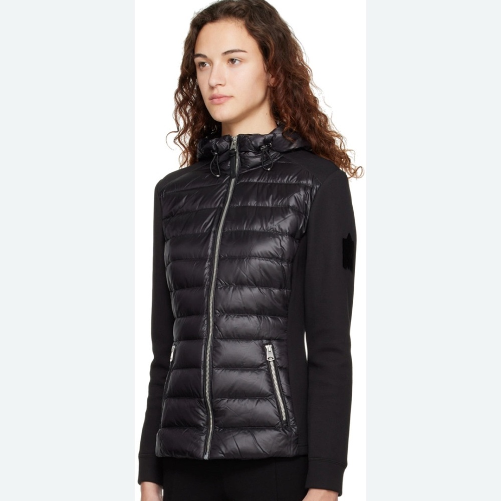 Mackage Black Mixed Media Down Jacket